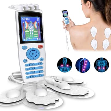 TENS maskin muskelstimulator 16 massasjemoduser Hvit
