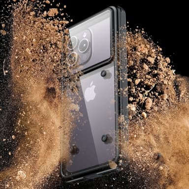 Vanntett deksel til iPhone Huawei Samsung Xiaomi Sort