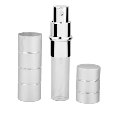 Mini Refillable Parfym Atomizer Bottle 2-pack Sølv 10 ml