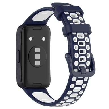 INF 2-pack tofarget hull med pustende klokkeremsett som er kompatibelt med Huawei Band 8 Blå