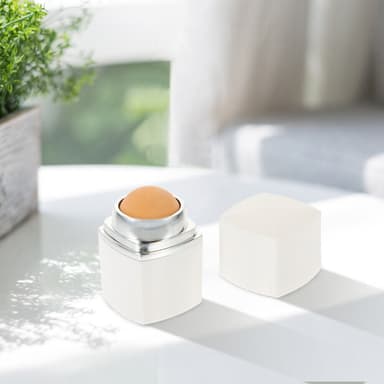 Ansiktsrulle för makeup oljeabsorberande vulkansten Hvit