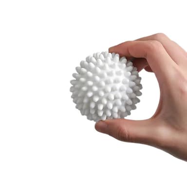 INF 3-Pack PVC gjenbrukbare vasketøyballer for vaskemaskin - reduser rynker Hvit