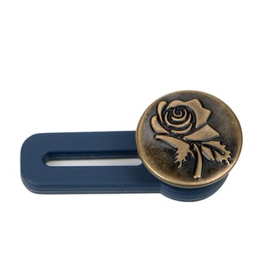 Midjeforlenger for jeans/skjørt/bukser med knapp med rose 5-pack Bronse
