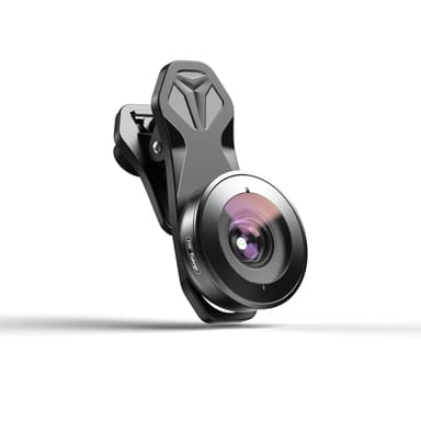 195 graders fisheye-objektiv til mobiltelefon