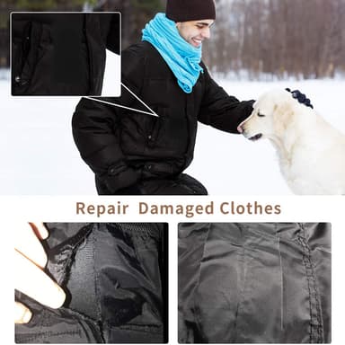 Reparationsplåster för strykning av jeans 10-pack Lyse blå