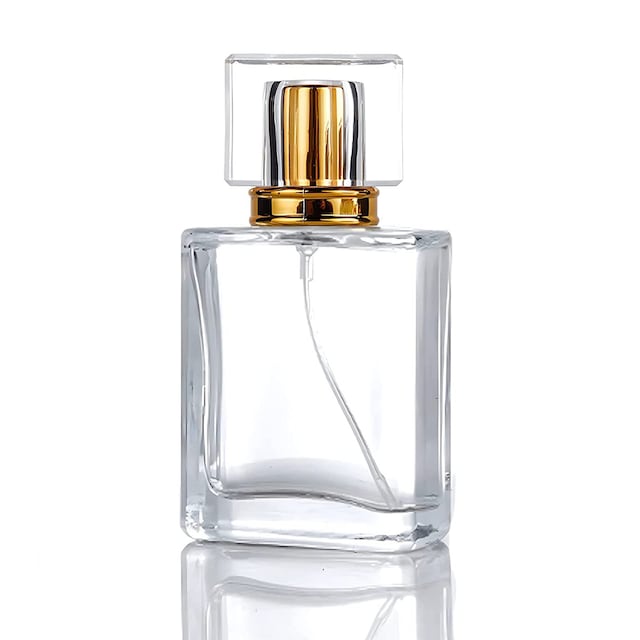 Påfyllbar parfyme sprayflaske glassflaske Gull 50 ml