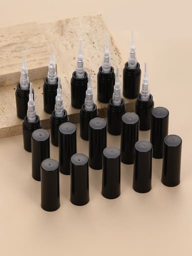 Mini etterfyllbar parfyme sprayflaske glassflaske 5 ml 5-pakning Sort
