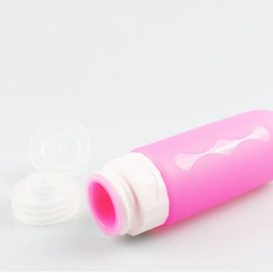 Påfyllbare reiseflasker i silikon for sjampolotion 90 ml 4-pakning