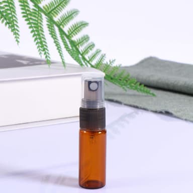 Mini påfyllbar parfym sprayflaska glasflaska 5 ml 2-pack Brun