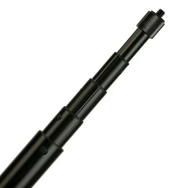 Aluminiumslegering Selfie Stick forlengelsesstang for kardanstabilisator Sort