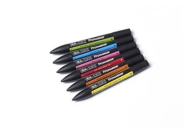 Winsor Promarker 6stk, levende toner