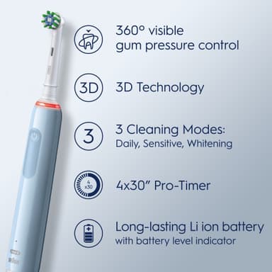 Oral-B Pro 3 elektrisk tannbørste (blå)