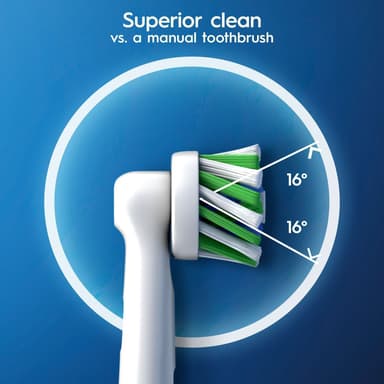 Oral-B Cross Action tannbørstehoder 321217 (5-pakning, hvit)