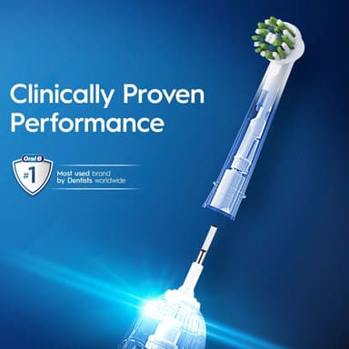 Oral-B Cross Action tannbørstehoder 321217 (5-pakning, hvit)