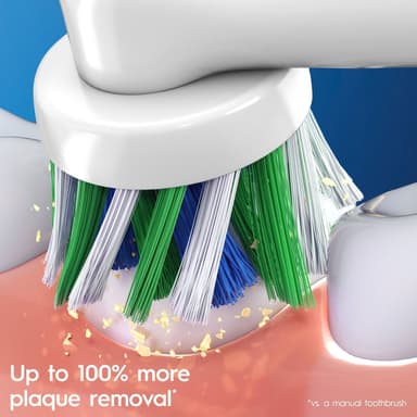 Oral-B Cross Action tannbørstehoder 321217 (5-pakning, hvit)