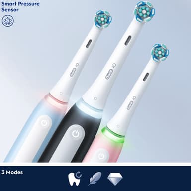 Oral-B iO3 Duo Pack elektrisk tannbørste 731659 (matt sort/isblå)