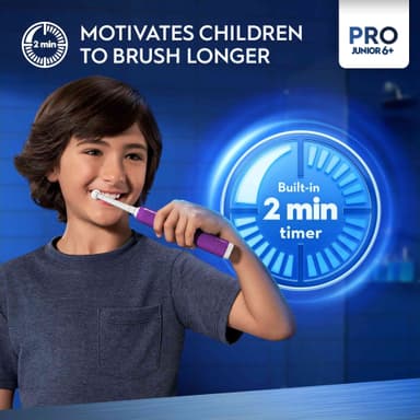 Oral-B Pro 1 Junior 6+ elektrisk tannbørste for barn 742891 (lilla)