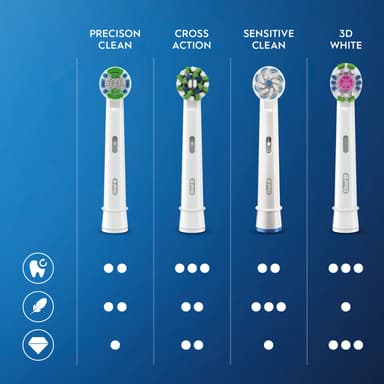Oral-B Precision tannbørstehoder 321798 (6-pakning)