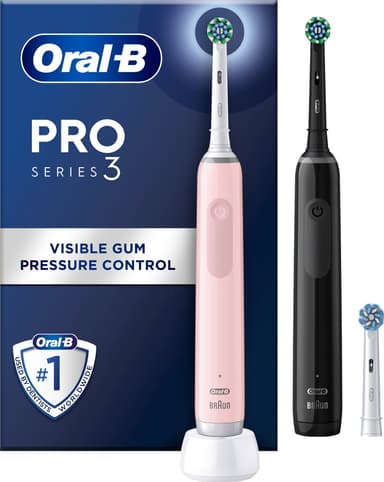 Oral-B Pro3 3900N elektrisk tannbørste 760277 (sort/rosa)