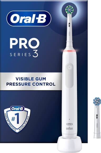 Oral-B Pro 3 elektrisk tannbørste (hvit)