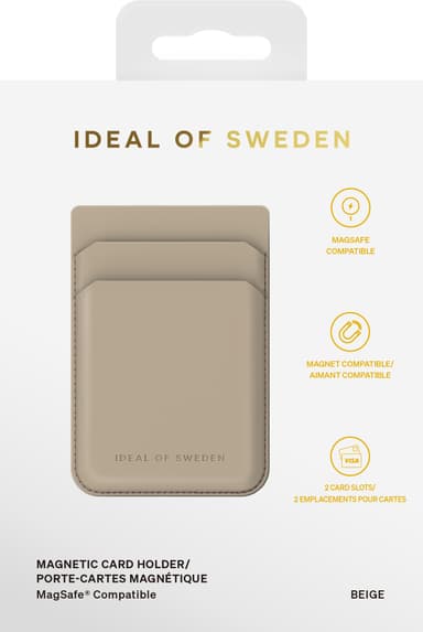 Ideal of Sweden MagSafe kortholder (beige)