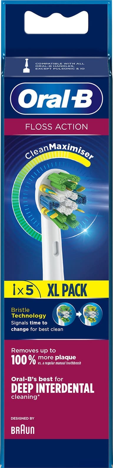 Oral-B Floss Action tannbørstehoder 325062 (5-pakning)