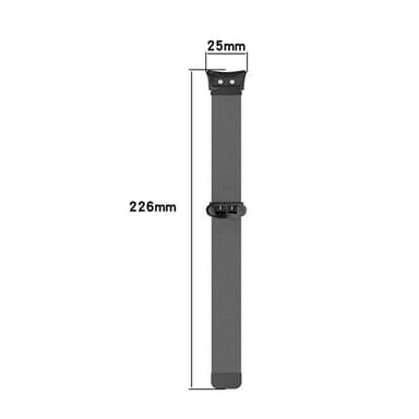 Armbånd i metall Garmin Forerunner 45 / 45S / Swim 2 - Svart