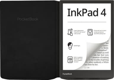 PocketBook InkPad 4/InkPad Color 2 Flip deksel (sort)