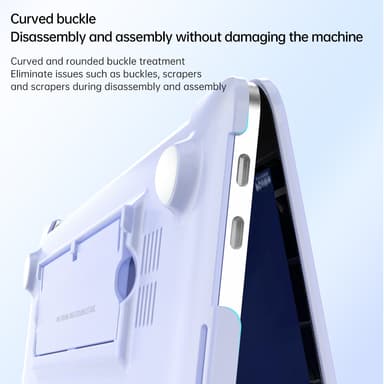 Nettbrettetui nettbrettdeksel med varmeavledning usynlig stativ PC Sort iPad Air M2 A2681 13.6 inch