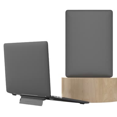 Nettbrettetui nettbrettdeksel med varmeavledning usynlig stativ PC Sort iPad Air M2 A2681 13.6 inch