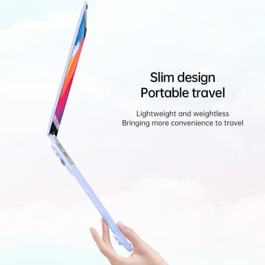 Nettbrettetui nettbrettdeksel med varmeavledning usynlig stativ PC Sort iPad Air M2 A2681 13.6 inch