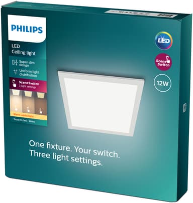 Philips Squared Touch taklampe 12W