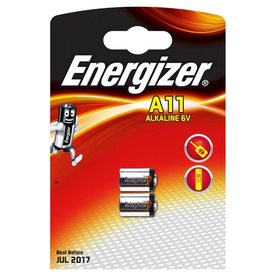 Energizer A11/E11A Alkaline batterier (2 stk.)
