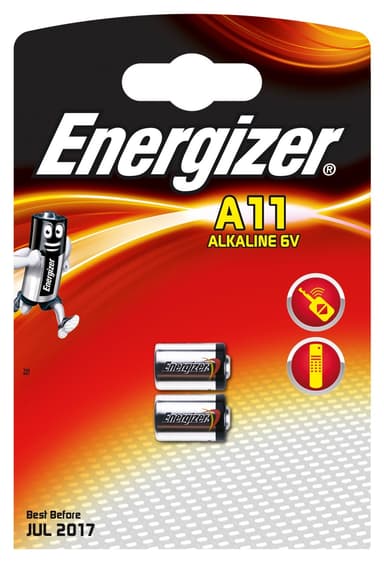 Energizer A11/E11A Alkaline batterier (2 stk.)