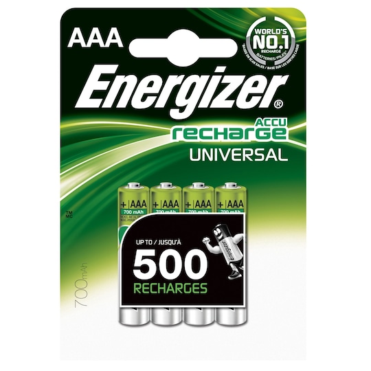 Energizer AAA/LR03 oppladbare NI-Cd 700mAh batteri