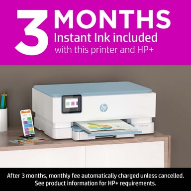 HP ENVY Inspire 7220e All-in-One Wireless Printer, HP Enabled & HP Instant Ink Compatible, White - View #2