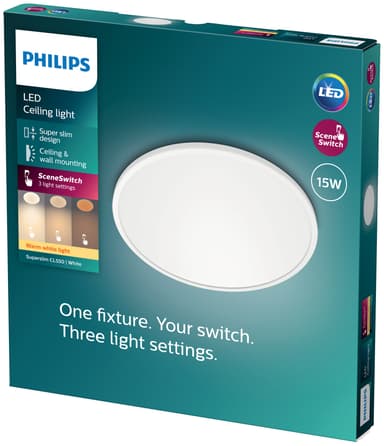 Philips Superslim taklampe 15W