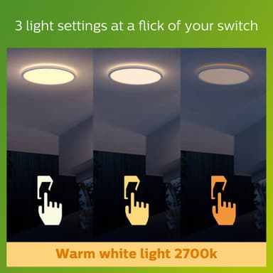 Philips SuperSlim utendørs taklampe 15W