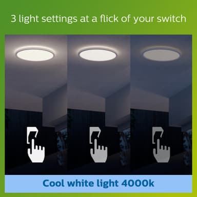 Philips SuperSlim utendørs taklampe 15W