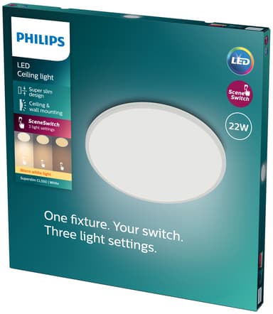 Philips Superslim taklampe 22W