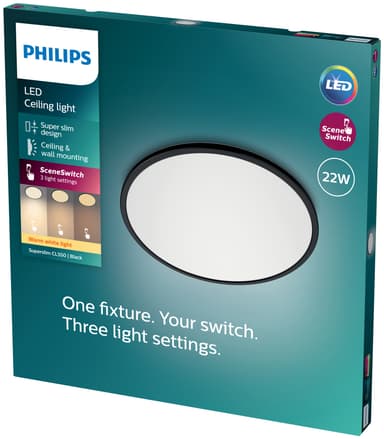 Philips Superslim taklampe 22W