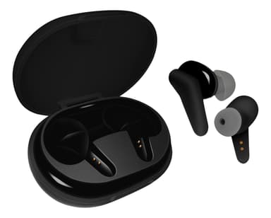 Wireless earbuds w/ charging case, in-ear, TWS, BT 5, black