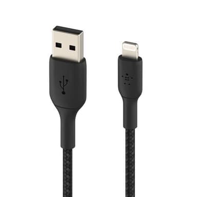 Belkin USB-A to Lightning Braided, Black (2m)