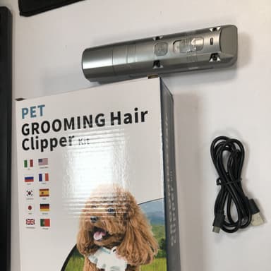 Elektrisk sällskapsdjursnageltrimmer för hund nagelslip 8000RPM lågbrus Grå