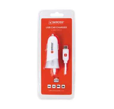 USB-billaddare med Typ-C-kabel (2.0)