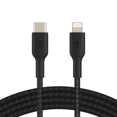 Belkin USB-C to Lightning Braided, Black (1m)
