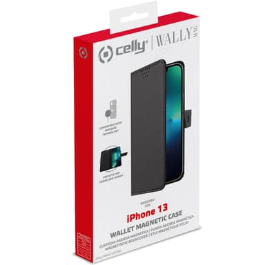 MagSafe lommebokveske iPhone 13 svart
