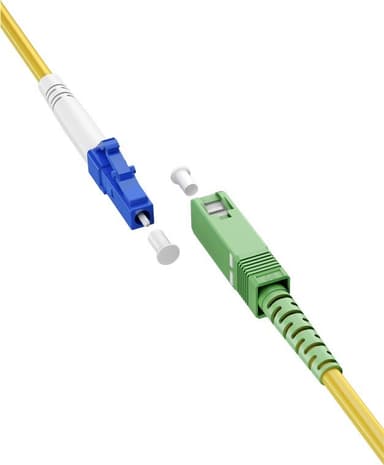 Goobay Fiberoptisk kabel (FTTH), Singlemode (OS2) Gul, Gul (Simplex), 2 m