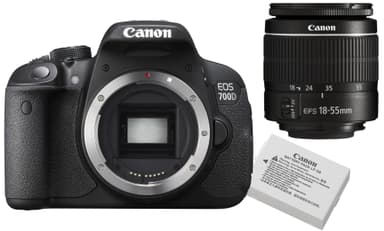 Canon EOS 700D SLR kamerakit (linse + batteri)
