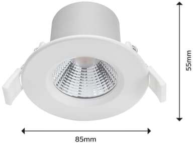 Dykk LED spot 85mm 5.5W 350lm 2700K dim IP65